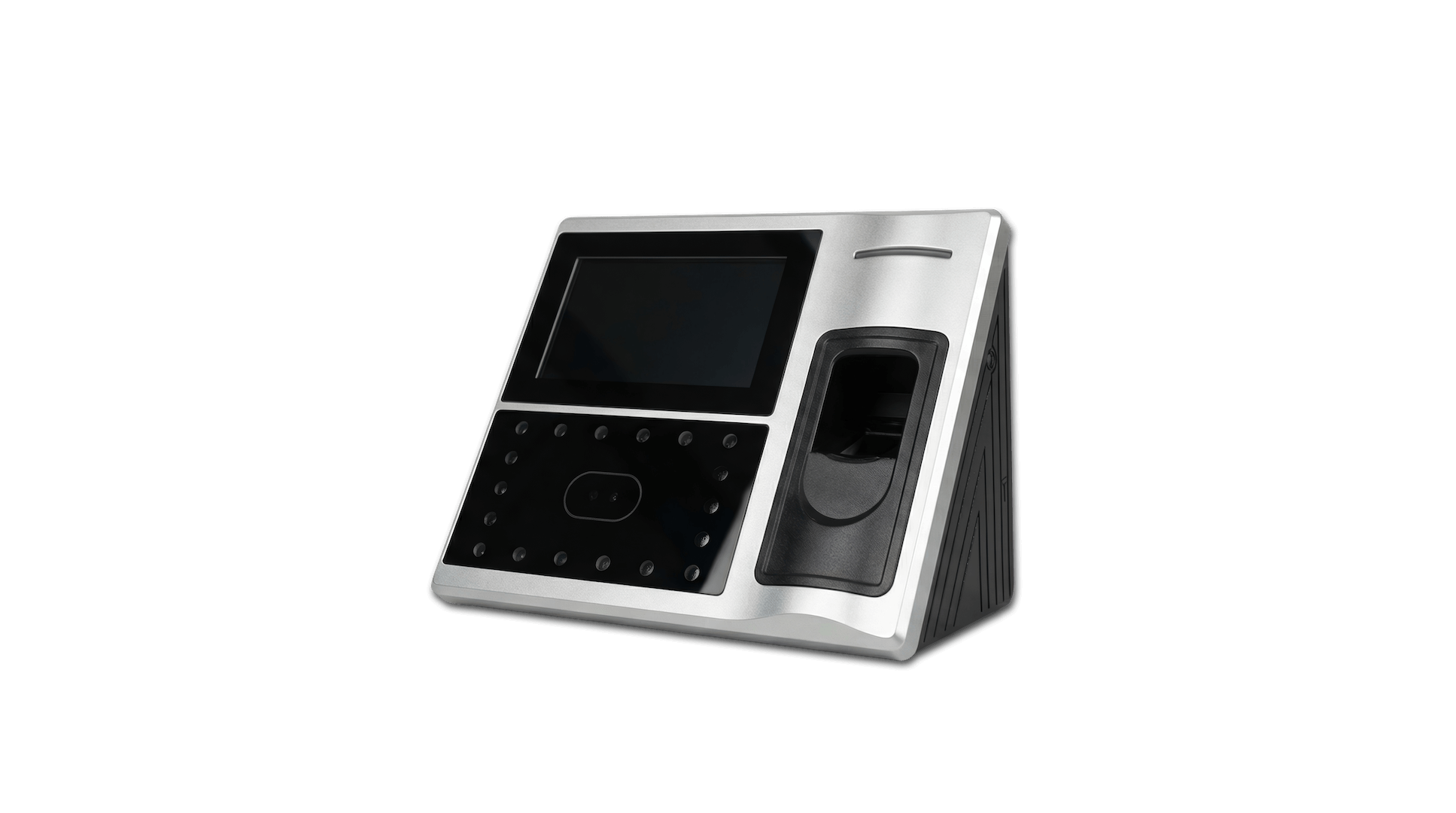 Timbratore fisso da parete con display touch. Perfetto per uffici, cantieri e sedi operative dove serve un punto di timbratura affidabile e sempre accessibile.