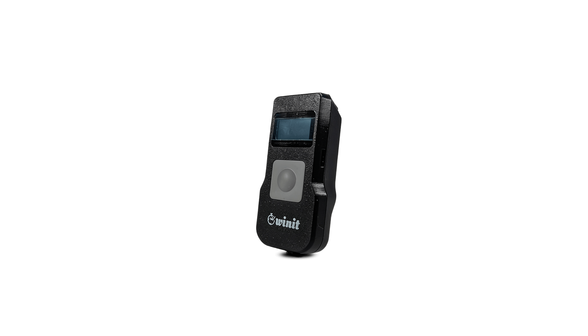 Timbratore Portatile: dispositivo resistente monopulsante, perfetto per cantieri e lavori fuori sede. Form factor di un cellulare smartphone.